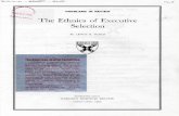 The Ethnics of Executive Selection