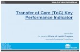 Transfer of Care (ToC) Key Performance Indicator