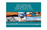The National Foreign Trade Policy 2004-09 General and Specific ...