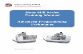 Haas Mill Series Training Manual Advanced Programming Techniques