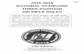 2016-2018 national standard three-position air rifle rules