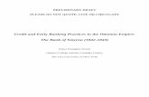 Credit and Early Banking Practices in the Ottoman Empire: The Bank ...