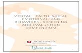 mental health, social- emotional, and behavioral screening