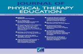 Journal Of Physical Therapy Education