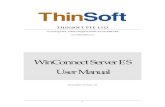 WinConnect Server ES User Manual - thinsoftinc.com