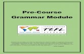 Pre-Course Grammar Module - internationalteflacademy.com