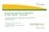 Designated Substances Regulation (O. Reg. 490/09) – Overview