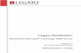 Legato Networker Administrator's Guide: Module for MS Exchange 2 ...