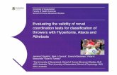 Evaluating the validity of novel coordination tests for classification of ...