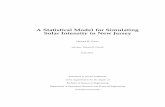 (2014), A Statistical Model for Simulating Solar Intensity in New Jersey