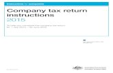 Company tax return instructions 2015
