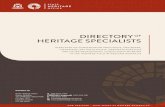 DiRectoRy HeRitage specialists
