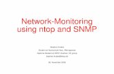 Network-Monitoring using ntop and SNMP