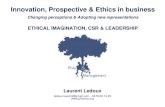 Innovation, Prospective & Ethics in business