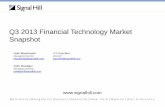 Q3 2013 Financial Technology Market Snapshot