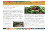 Organic Raspberry Production in Three-Season High Tunnels