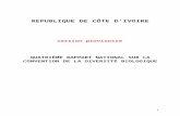 CBD Fourth National Report - Côte d'Ivoire (French version)