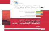 Social and working conditions of road transport hauliers