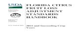 2015 Florida Citrus Fruit Loss Adjustment Standards Handbook