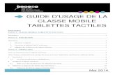 GUIDE D'USAGE DE LA CLASSE MOBILE TABLETTES TACTILES