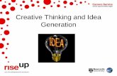 Creative Thinking and Idea Generation