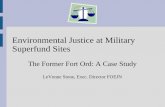 Environmental Justice at Military Superfund Sites
