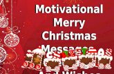 Motivational Merry Christmas Messages, Greetings And Wishes