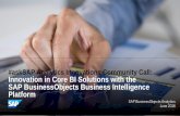 #askSAP Analytics Innovations Community Call: Innovation in Core BI Solutions with the SAP BusinessObjects BI Platform