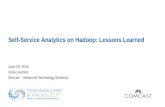 Self-Service Analytics on Hadoop: Lessons Learned
