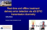 Real-time and offline treatment delivery error detection via aSi EPID ...