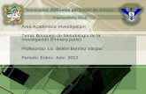 Área Académica: Investigación Tema: Bosquejo de Metodología de ...