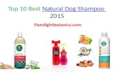 Top 10 best natural dog shampoo 2015 | Purelightbotanics