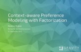 Context-aware preference modeling with factorization