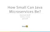 How Small Can Java Microservices Be?
