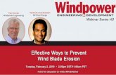 Effective Ways to Prevent Wind Blade Erosion