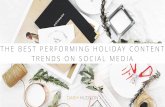The Best Performing Holiday Content Trends on Social Media