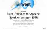 AWS re:Invent 2016: Best Practices for Apache Spark on Amazon EMR (BDM301)