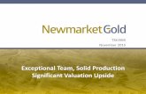 Newmarket gold corporate presentation november 6 final