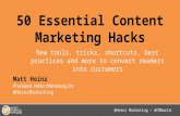 50 Essential Content Marketing Hacks (Content Marketing World)