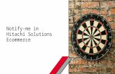 Notify-me in Hitachi Solutions Ecommerce