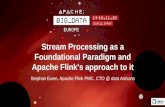 Keynote: Stephan Ewen - Stream Processing as a Foundational Paradigm and Apache Flink's Approach to It