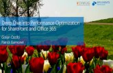 SharePoint Saturday Netherlands 2016 - SharePoint and Office 365 performances optimizations