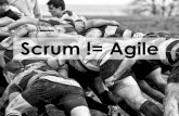 Scrum is not Agile