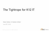 The Tightrope for K12 IT