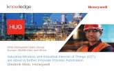 Industrial Wireless and Industrial Internet of Things (iiOT) are about to further Innovate Process Automation