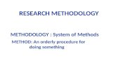 Methodology vs Method