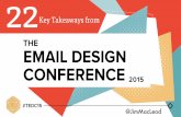 22 Key Takeaways from The Email Design Conference