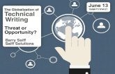 The Globalization of Technical Writing - Threat or Opportunity