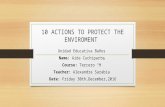 10 actions to protect the enviroment