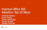Improve Office 365 Adoption Top 10 ways #msignite